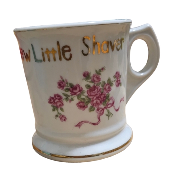 Vintage Shaving Mug Porcelain "For Our New Little Shaver" Made in Japan - Picture 2 of 6